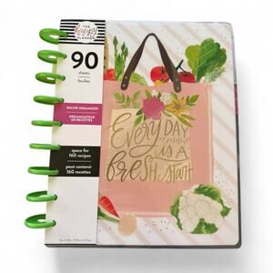The Happy Planner Recipe Organizer For 160 Recipes NEW
